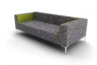A rendering of the sofa concept before fabrication.